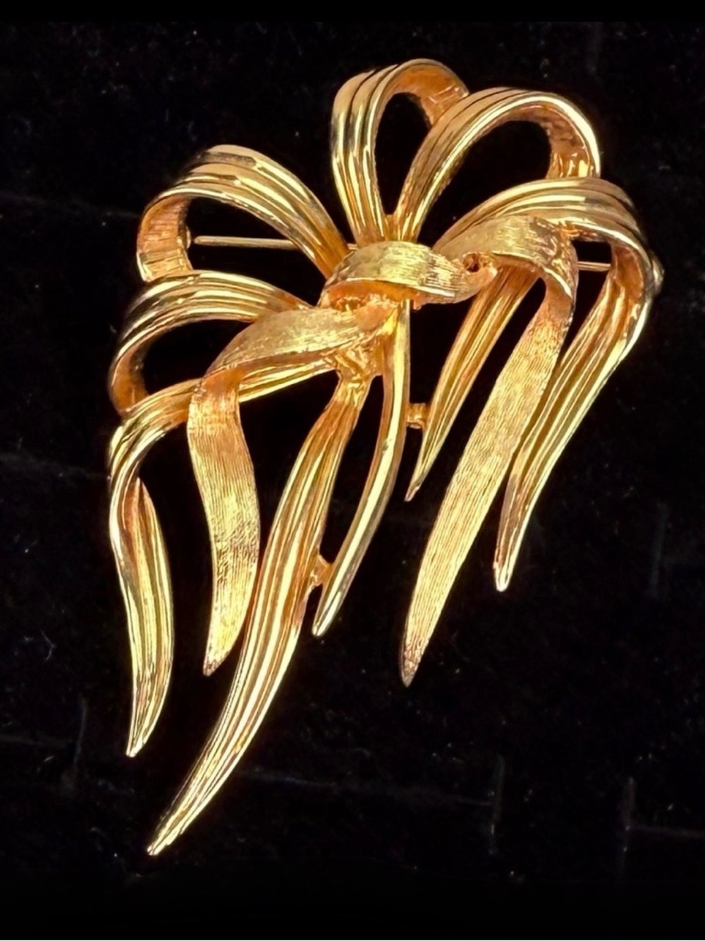 Vintage MCM Marcel Boucher Goldtone Large Brooch